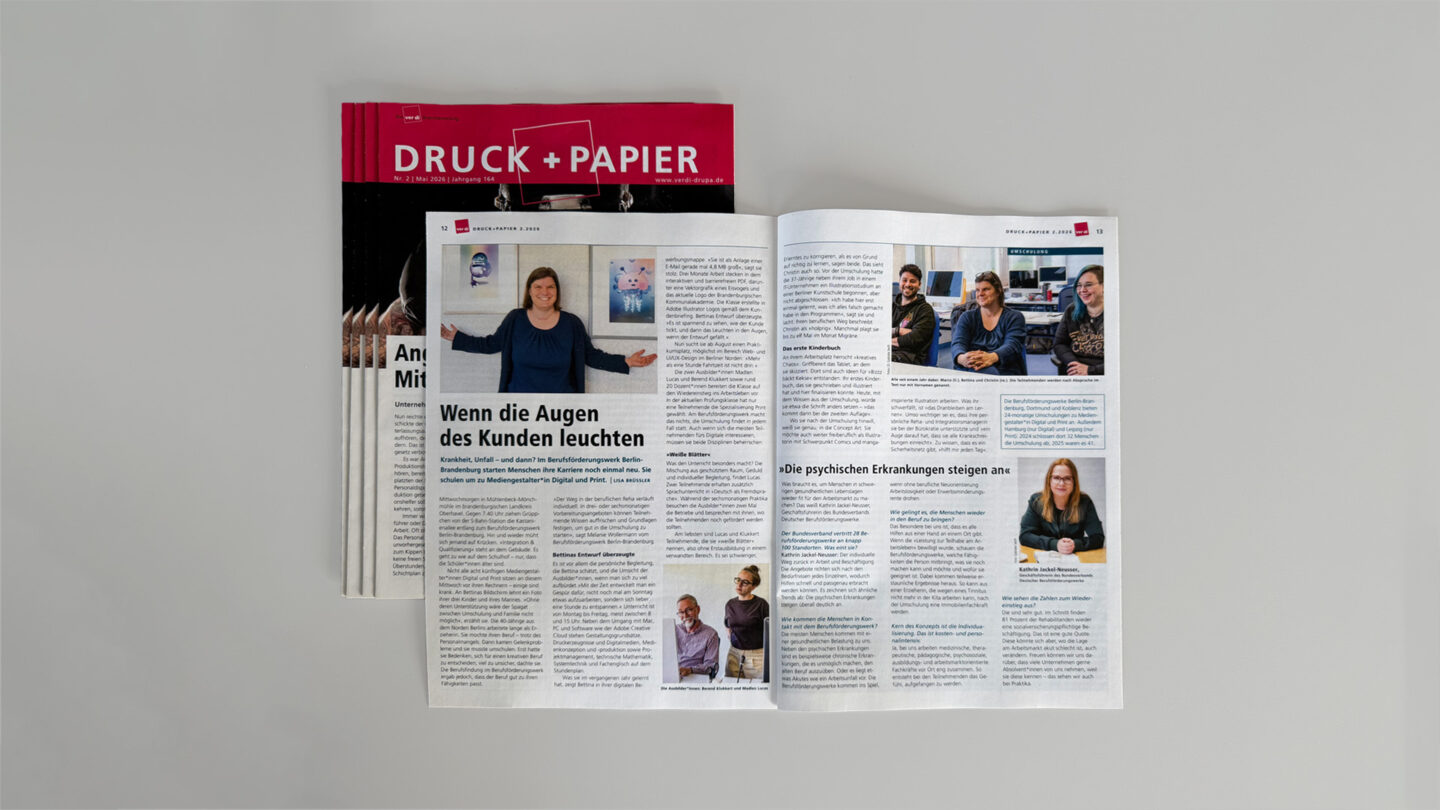 Beitrag im Magazin ver.di Druck + Papier Ausgabe 2.2026